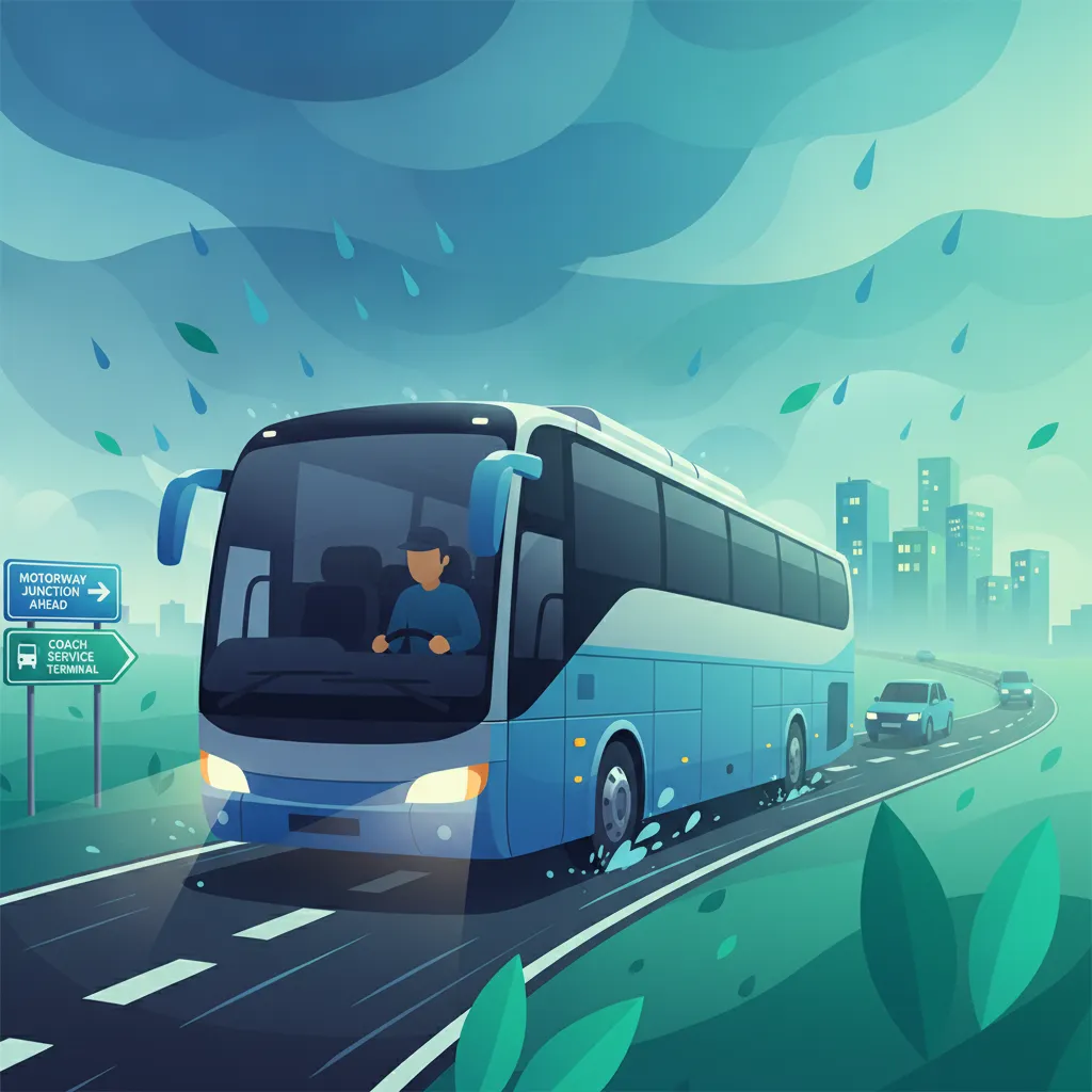 Wetter, Autobahnen, Landstraßen, Terminals und Fernverkehr-Einheitsbild