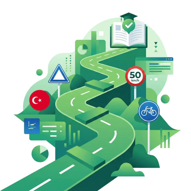 Meistern Sie die türkische Fahrtheorie systematisch