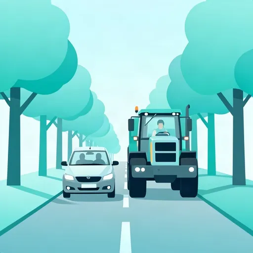 Driving Safely Around Agricultural Vehicles on French Rural Roads