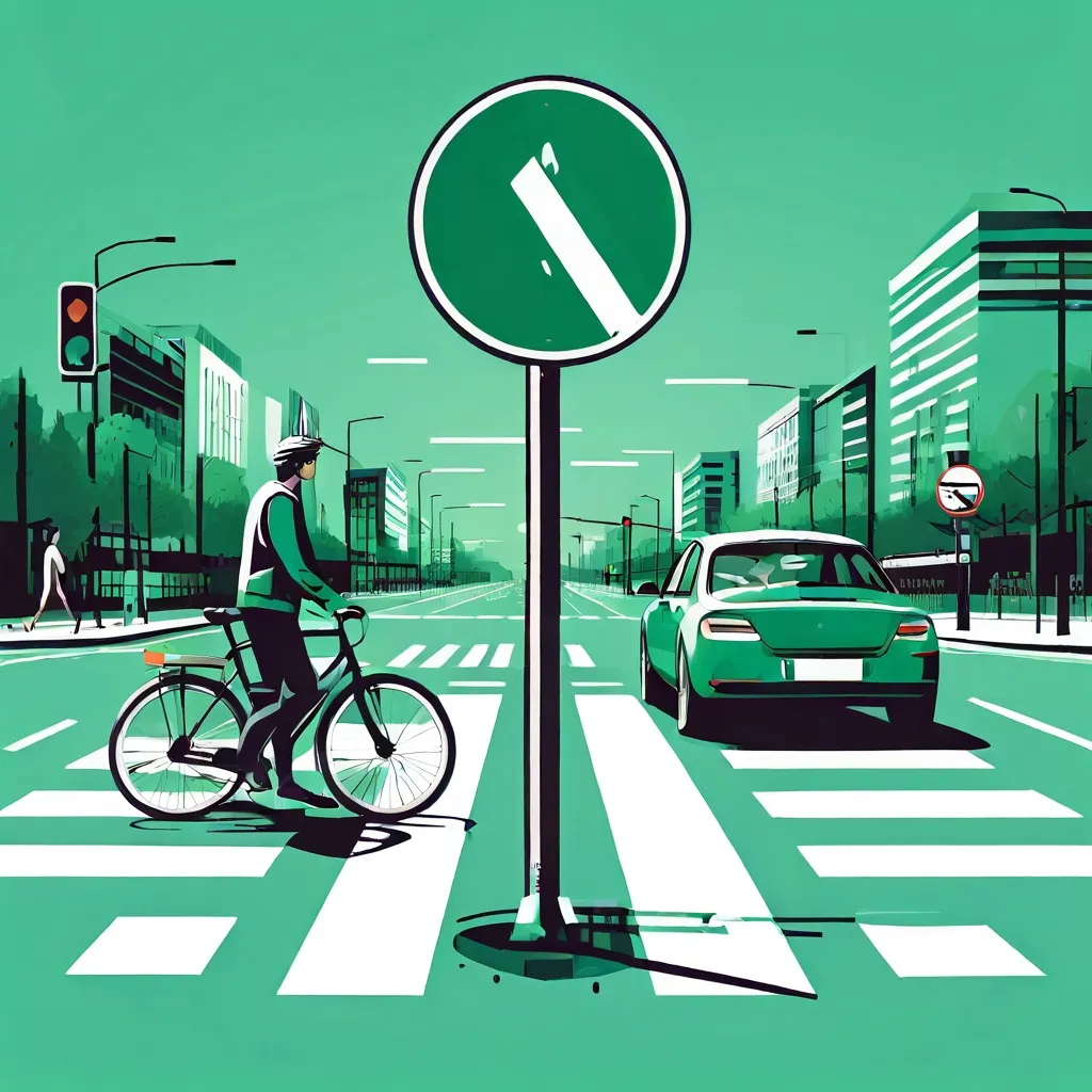 Céder le passage aux piétons et cyclistes aux intersections françaises