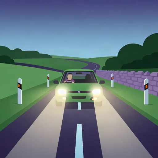 Règles essentielles pour conduire de nuit sur les routes rurales irlandaises non éclairées