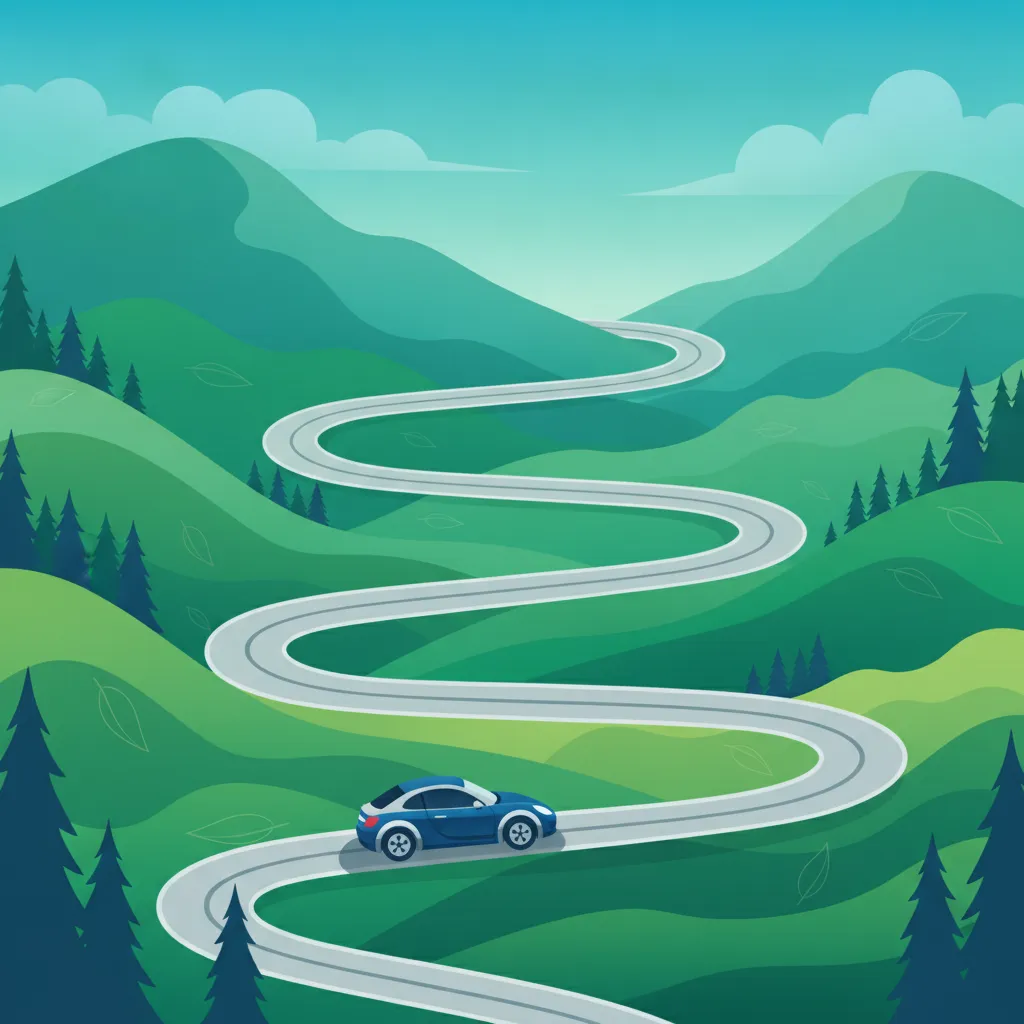 Navigating Alpine Routes, Gradients and Hairpin Bends driving theory lesson