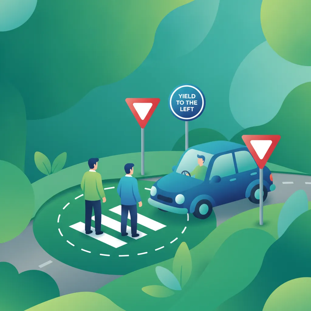 Regeln für Kreisverkehre und Vorfahrt Fahrtheoriestunde