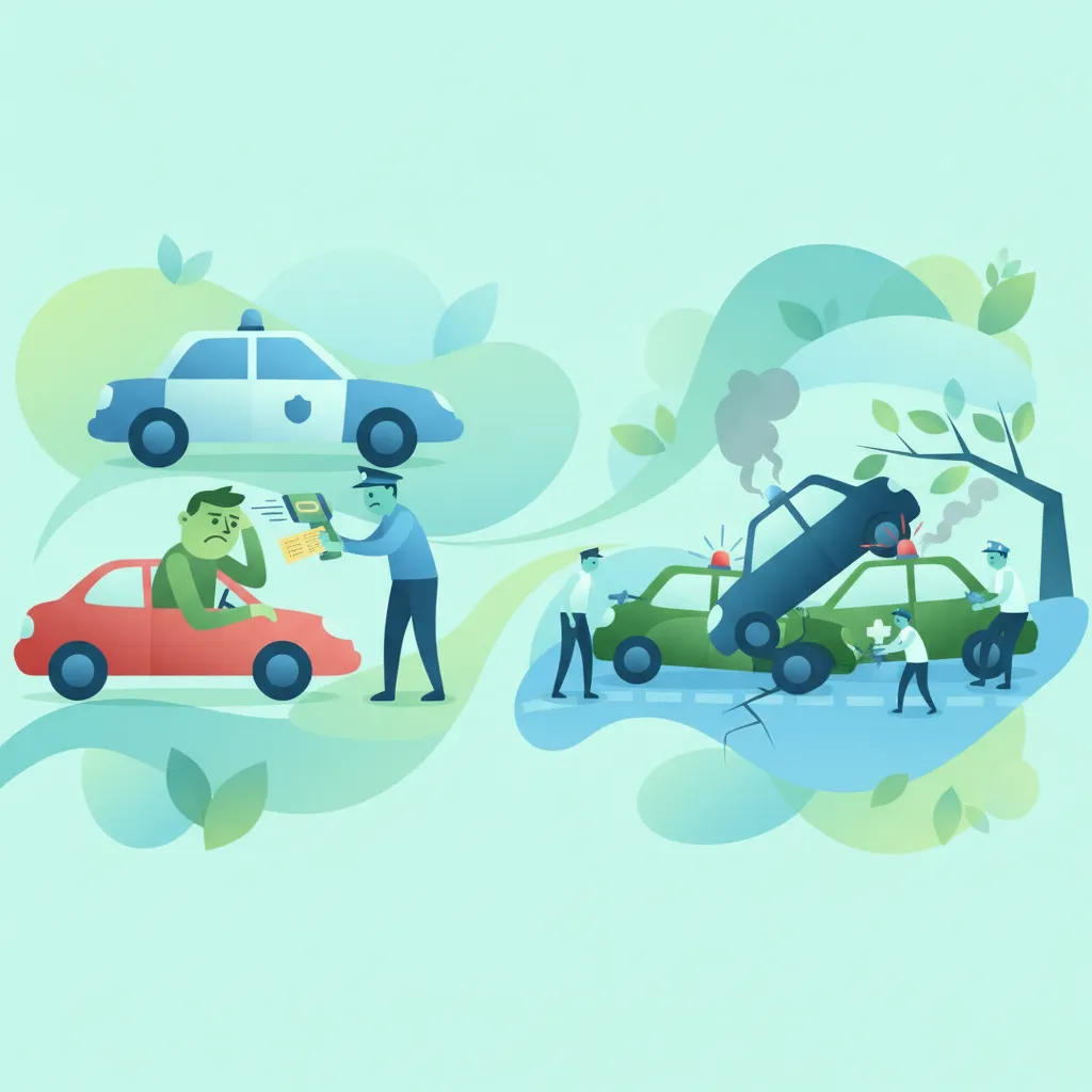 Legal Consequences of Traffic Violations and Accidents driving theory lesson