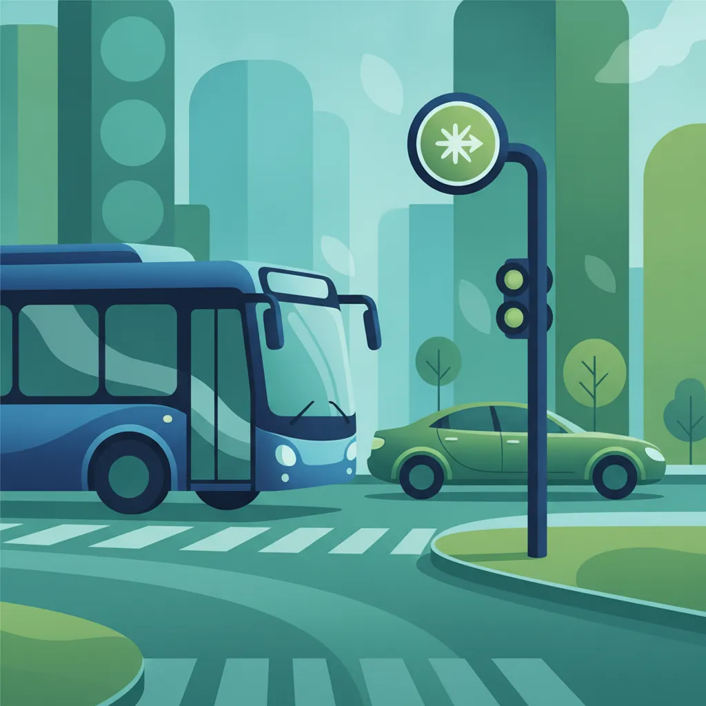Cours de théorie du permis Utilisation des voies réservées aux bus et des feux prioritaires pour les transports publics