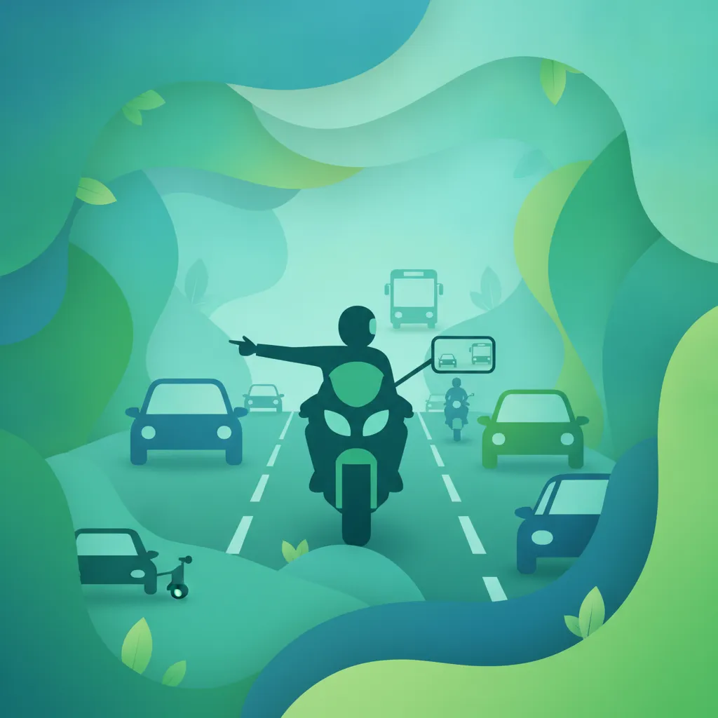 Vorausschauendes Fahren: Absichten signalisieren Unterrichtsbild