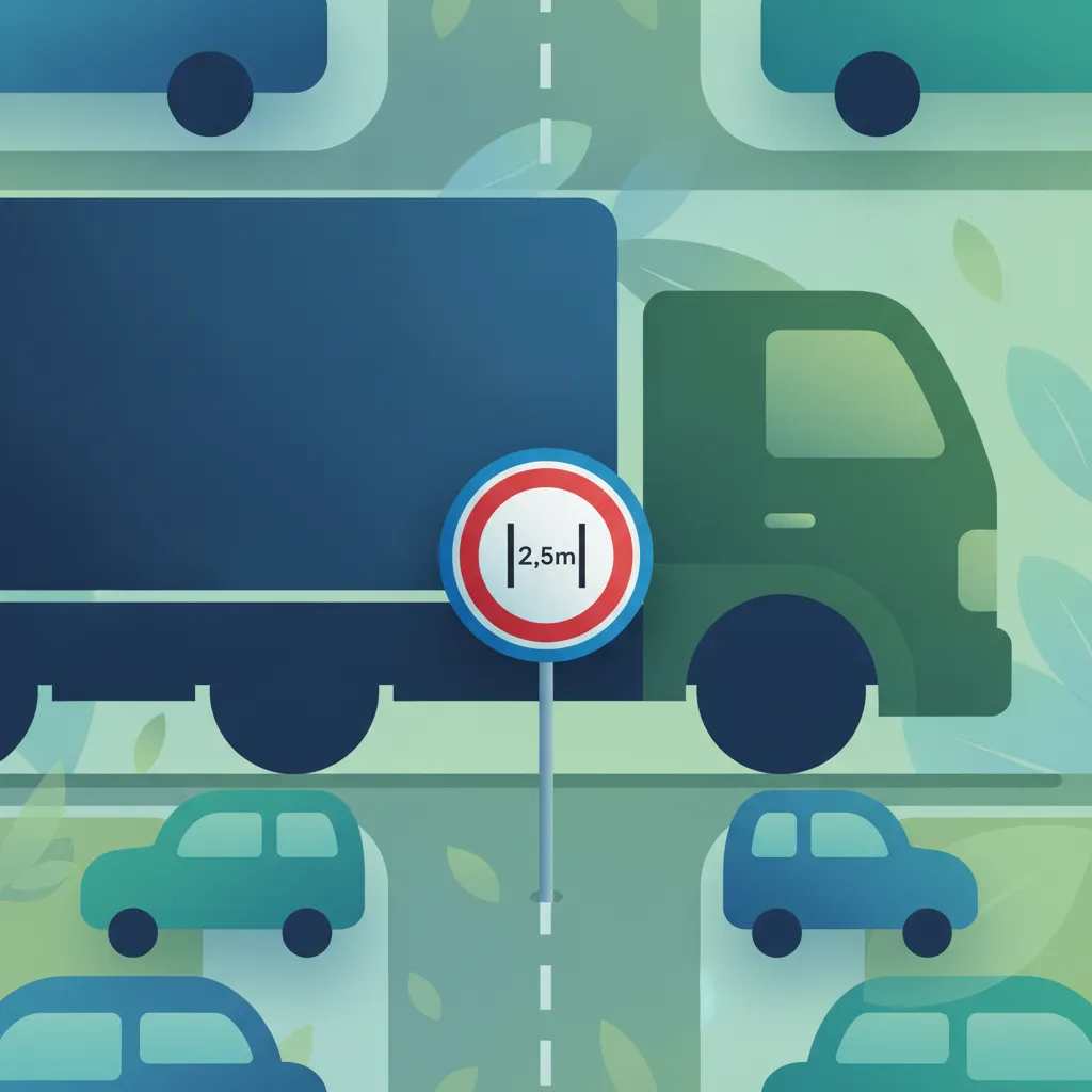 Image de la leçon Restrictions de poids, de largeur et d'essieu