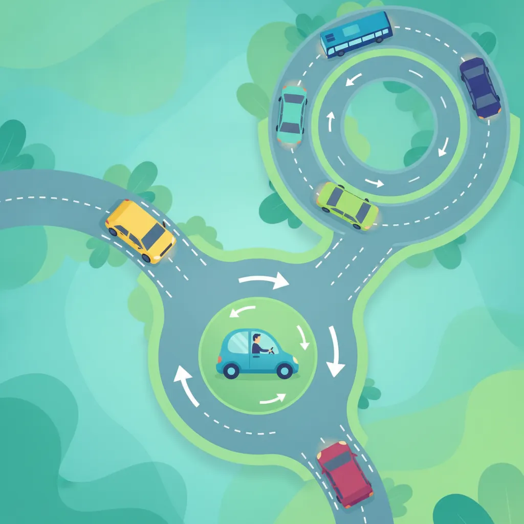 Mini-Roundabouts and Multi-Lane Roundabouts lesson image