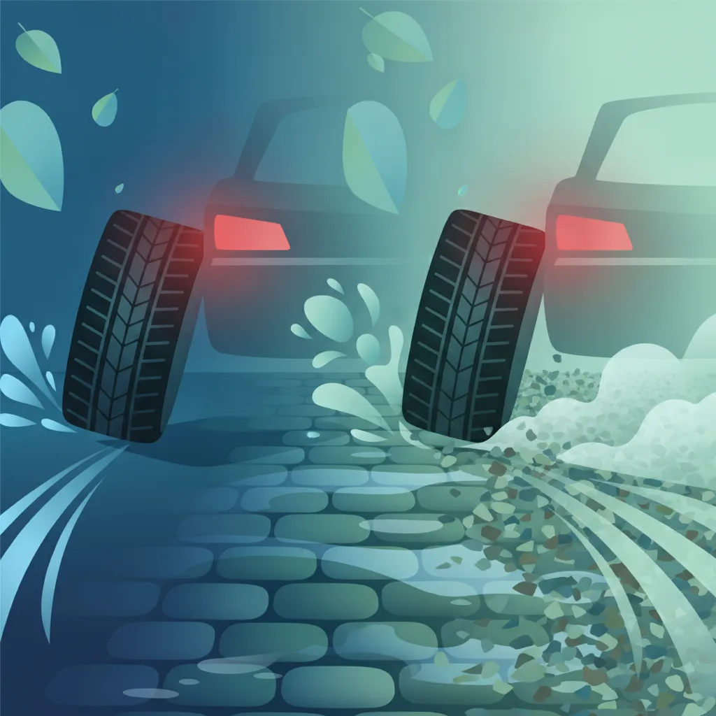 Braking Techniques on Various Road Surfaces driving theory lesson