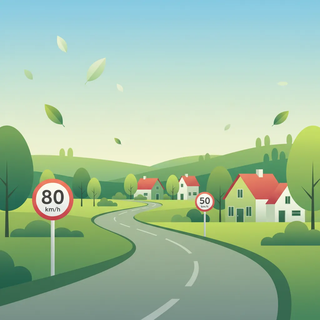 Speed Limit Zones (buiten de bebouwde kom, binnen de bebouwde kom) lesson image