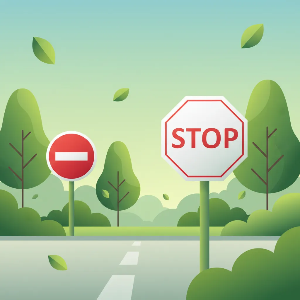 Regulatory Signs (e.g., B6 Stop, C2 No entry) lesson image