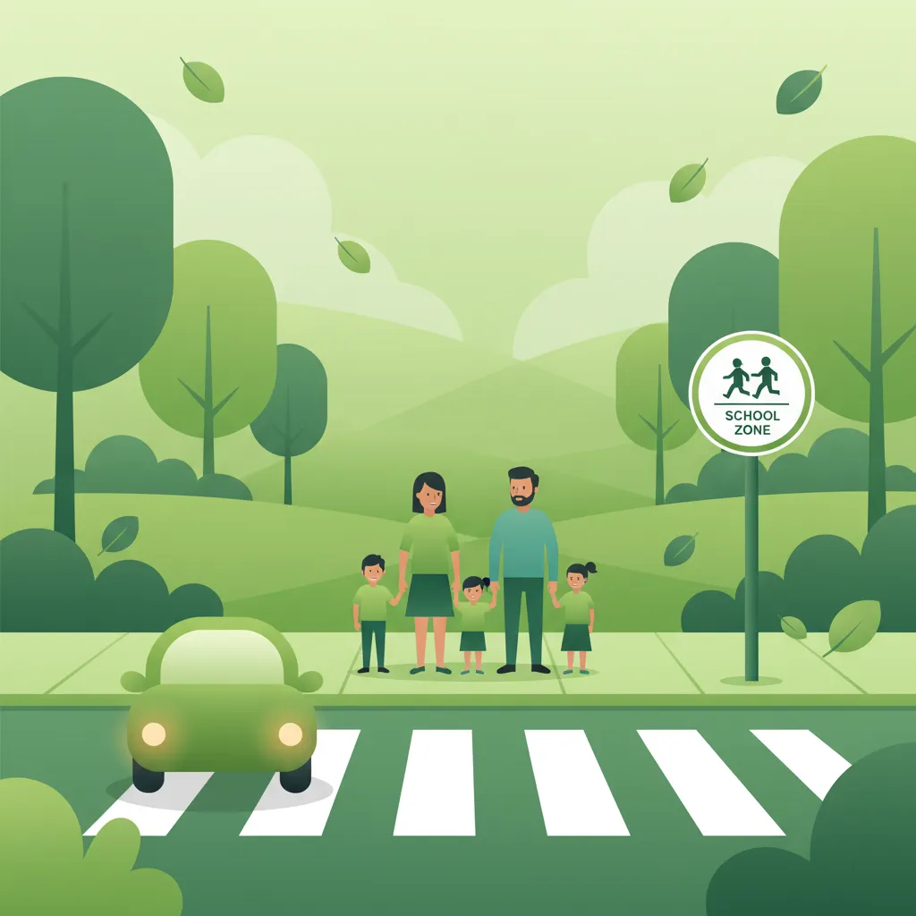 Pedestrian Crossings and School Zones lesson image