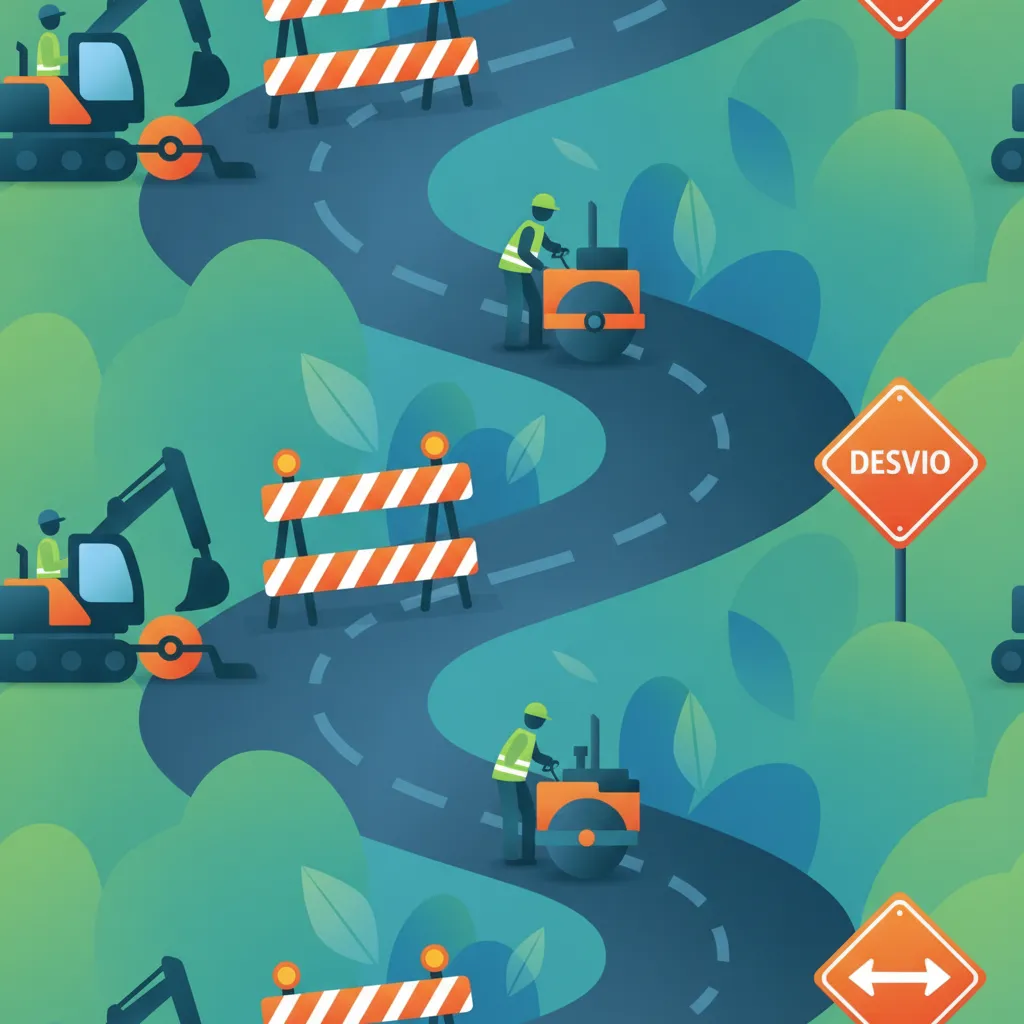 Temporary Signs and Road Works driving theory lesson