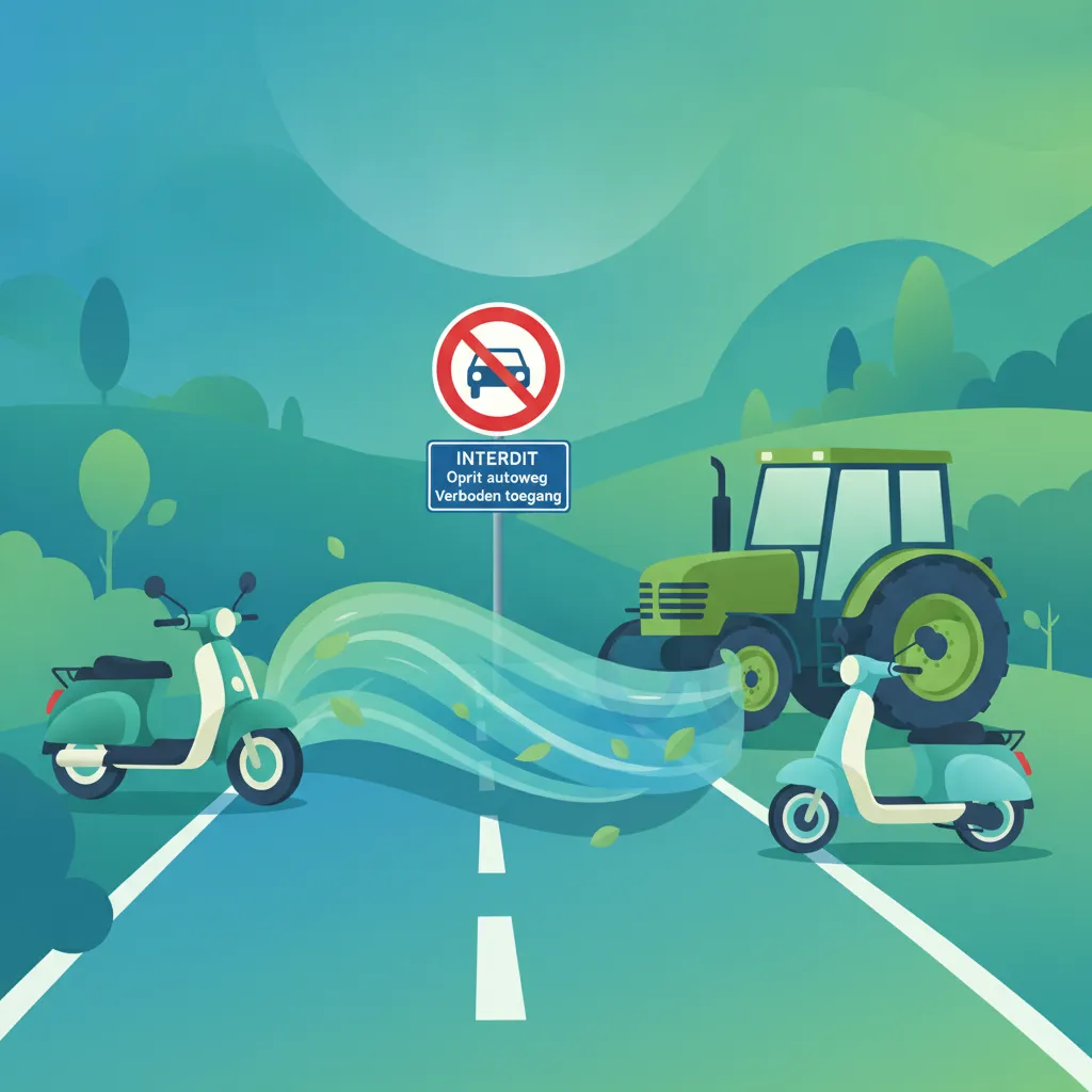 Vehicles Prohibited on Belgian Motorways
