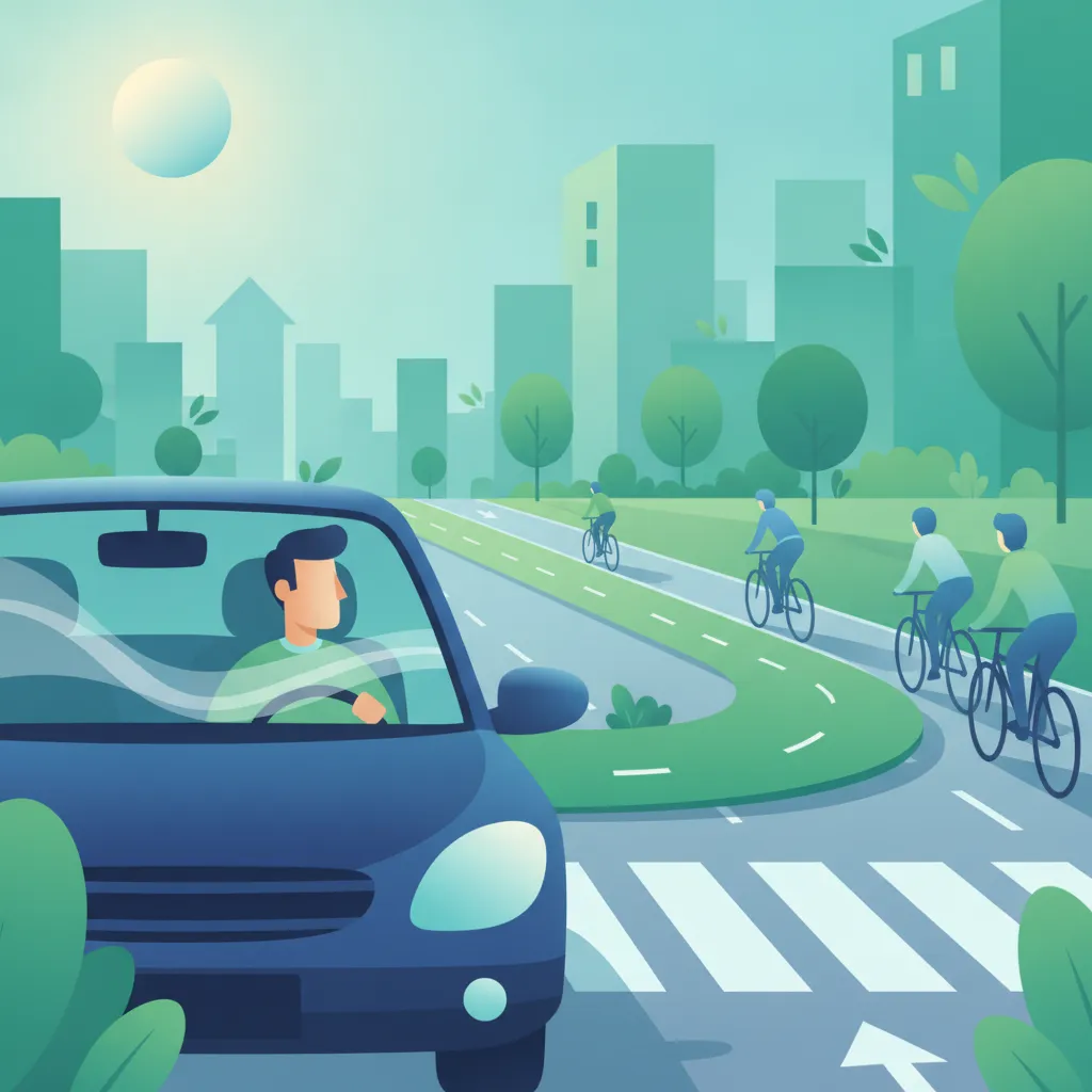 Mastering Right Turns Across Cycle Lanes in Danish Traffic