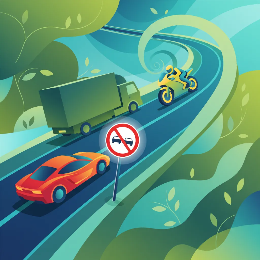 Prohibited Overtaking Scenarios in Spanish Traffic Law