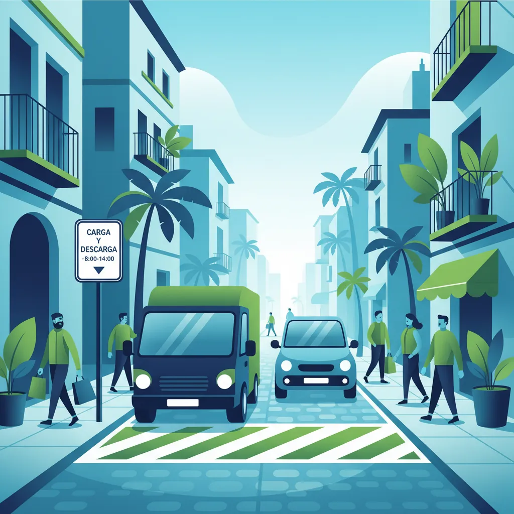 Practice Spanish Loading & Unloading Zone Rules for Your DGT Exam