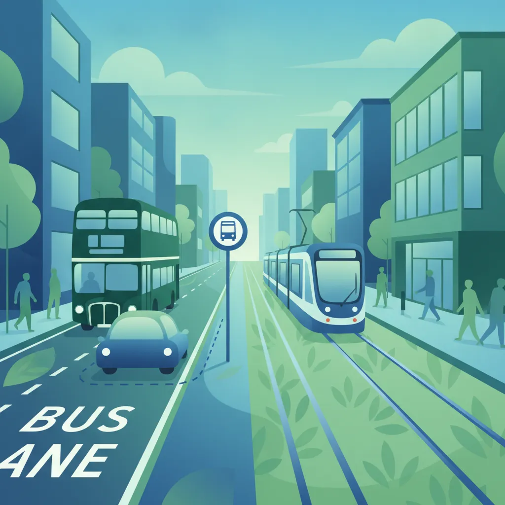 Pasy autobusowe, przystanki autobusowe i przepisy dotyczące transportu publicznego w Wielkiej Brytanii