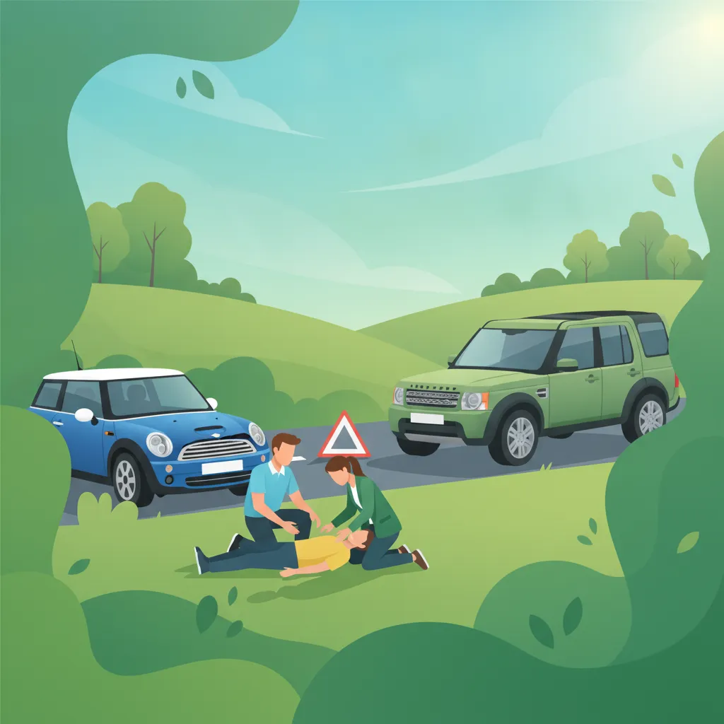 Séance d'entraînement Collisions et premiers secours de base pour les conducteurs de Grande-Bretagne