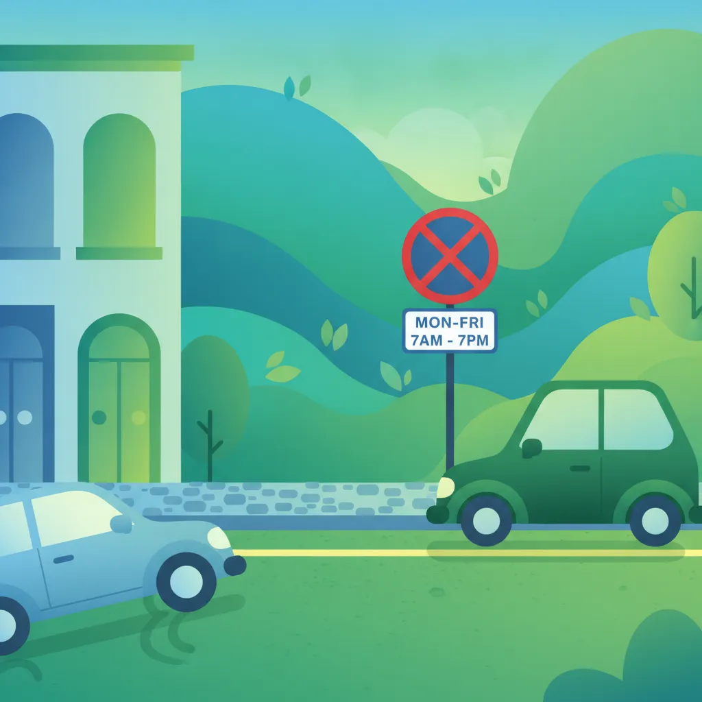 Clearways and Yellow Lines for the Irish Driver Theory Test