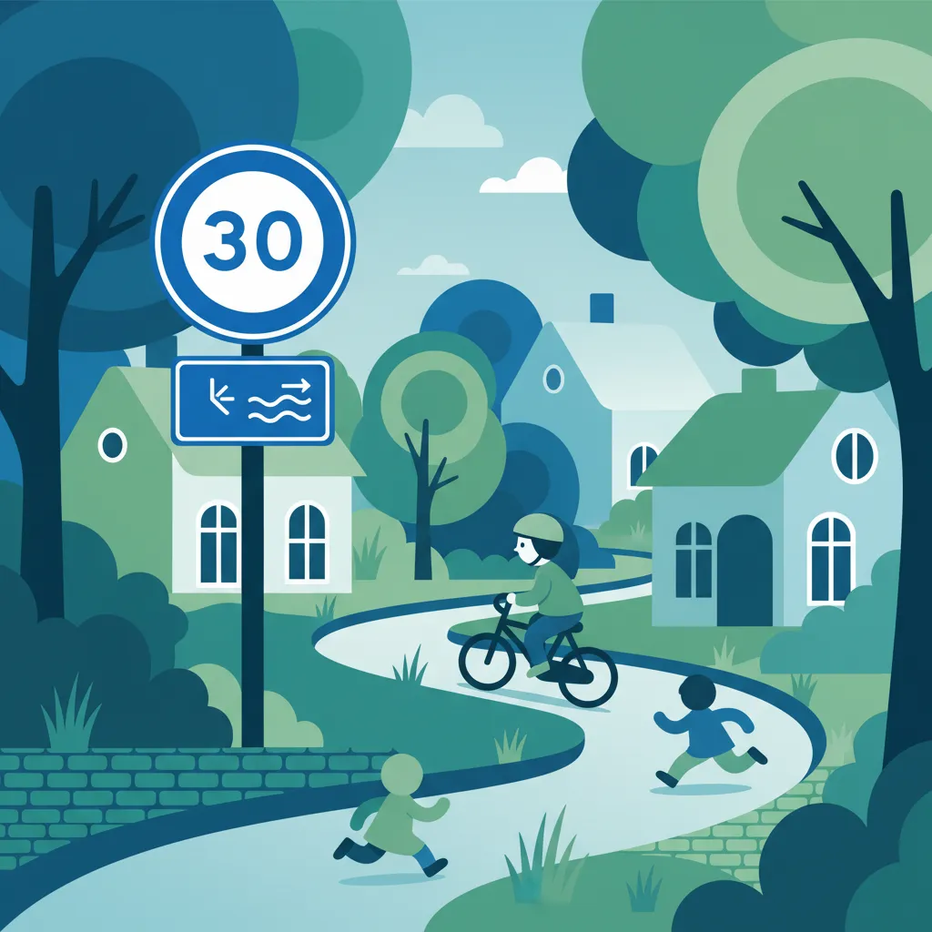 Speed Limits in Dutch Special Zones for Driving Theory
