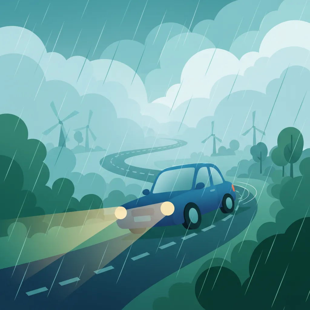 Driving Safely in Poor Weather and Low Visibility for the Dutch Exam