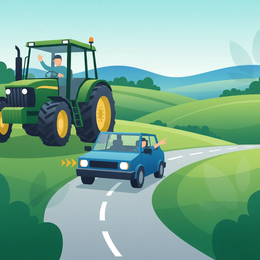 Managing Speed Differences Between Tractors and Cars in Poland