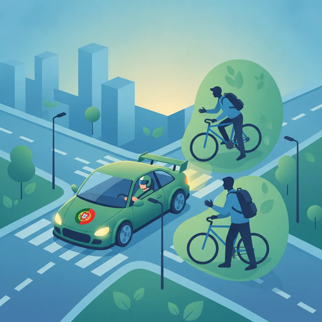 Turning Right in Portugal: Cyclists, Blind Spots, and Safety