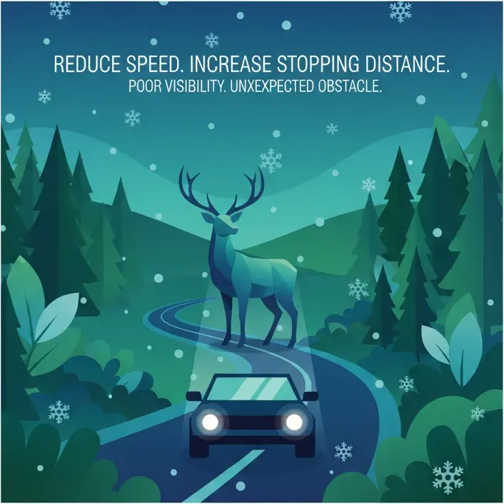 Speed Adaptation for Swedish Roads: Visibility and Stopping Distance