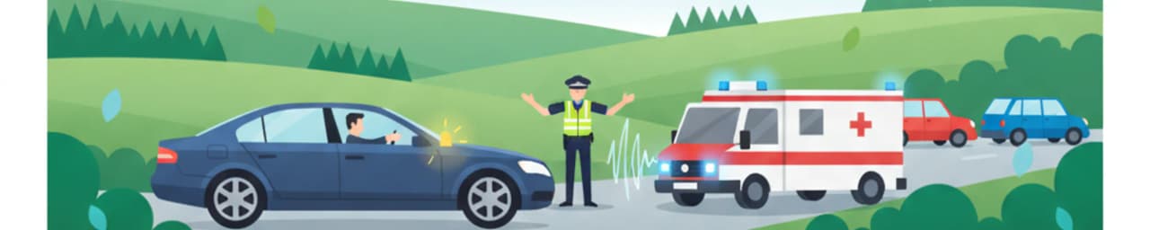 Responding to Emergency Vehicles and Police Signals in Switzerland