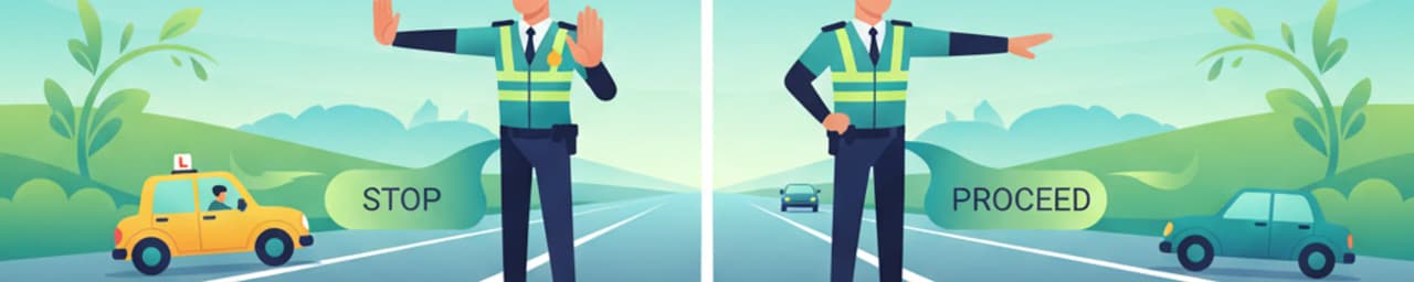İspanya Yolları İçin Trafik Polisi İşaretlerini Yorumlama