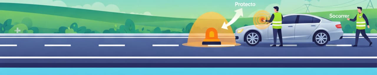 V-16 Beacon and Breakdown Safety for the Spanish Driving Exam