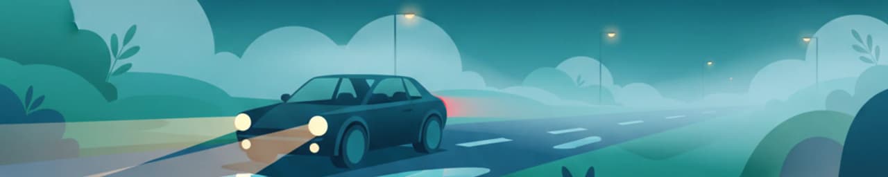 Normas de conducción con mal tiempo, niebla, hielo y nocturnas en Gran Bretaña