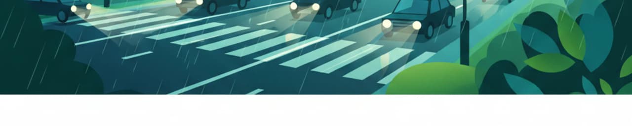 Polish Driving Theory: Combined Hazards in Adverse Conditions