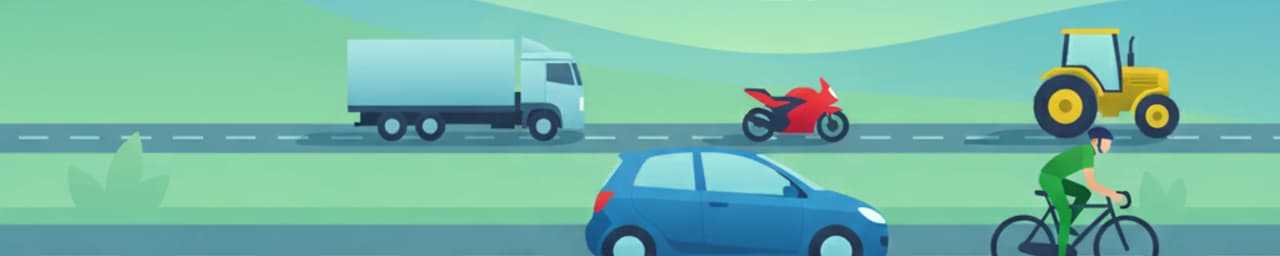 Portekiz'de Bisikletli, Motosikletli ve Ağır Taşıt Sollama