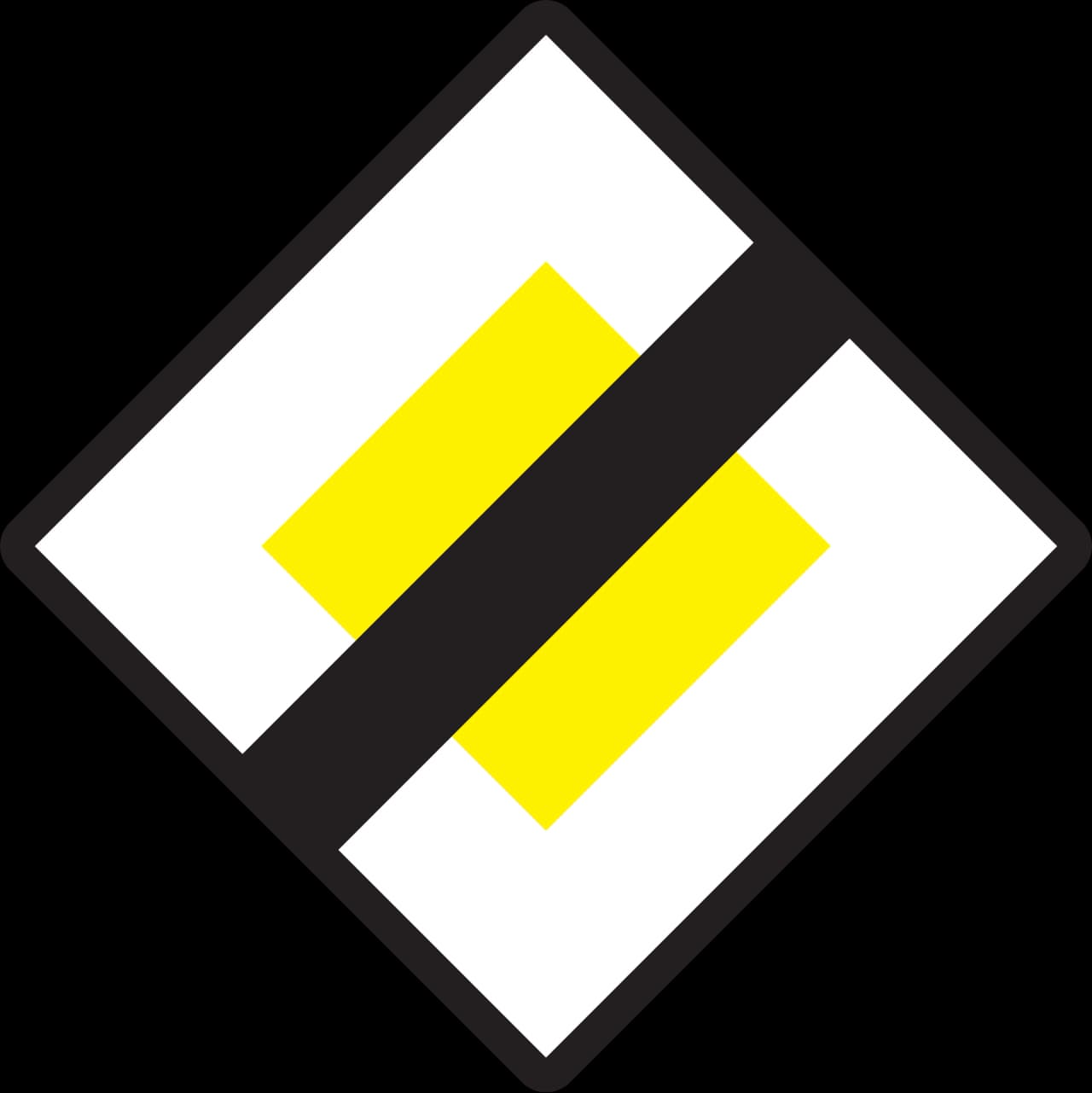 25a-end-priority - End of priority road road sign