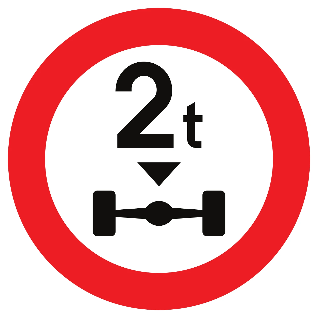 C22 - No entry for buses road sign