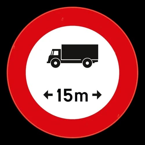 C25 - Length limit road sign