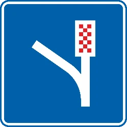 F95 - Runaway ramp road sign