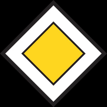 3.03 - Panneau routier Route principale avec priorité