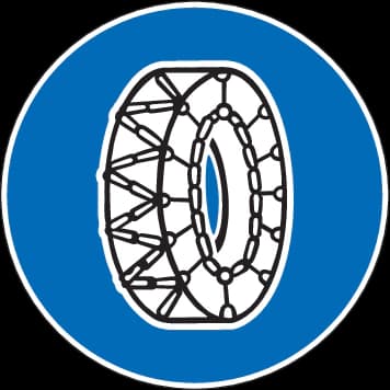 2.48 - Panneau routier Chaînes à neige obligatoires