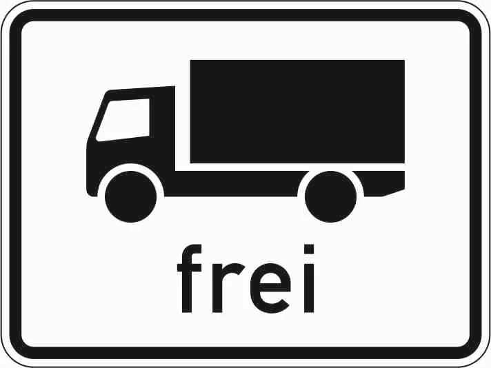 1024-12 - Kraftfahrzeuge mit zulässiger Gesamtmasse über 3,5 t, einschl. Anhänger, und Zugmaschinen, ausgenommen Pkw, Kraftomnibusse Verkehrsschild