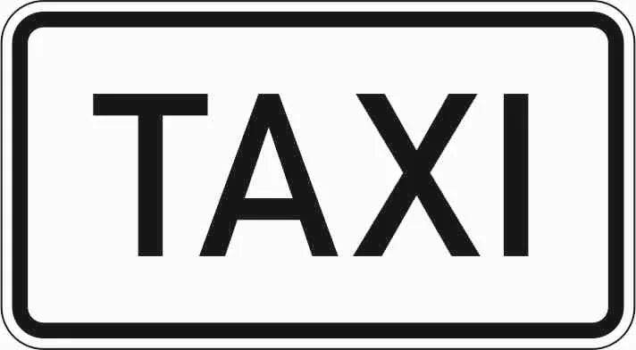 1050-30 - Taxi Verkehrsschild
