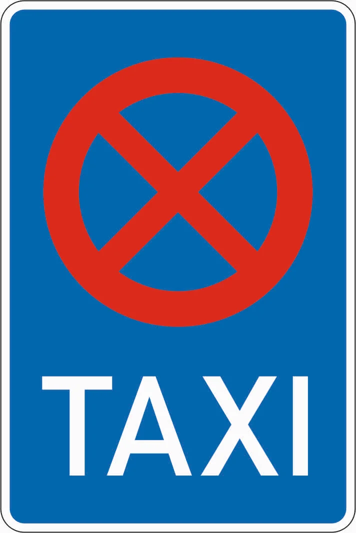 229 - Taxistand Verkehrsschild