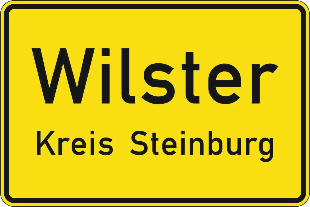 310 - Ortsnamensschild Vorderseite road sign