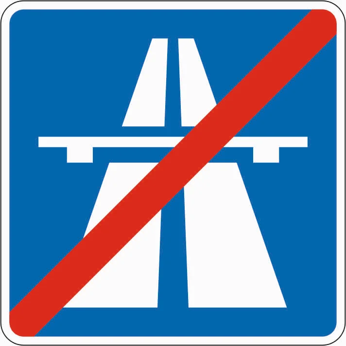 330.2 - Koniec autostrady road sign