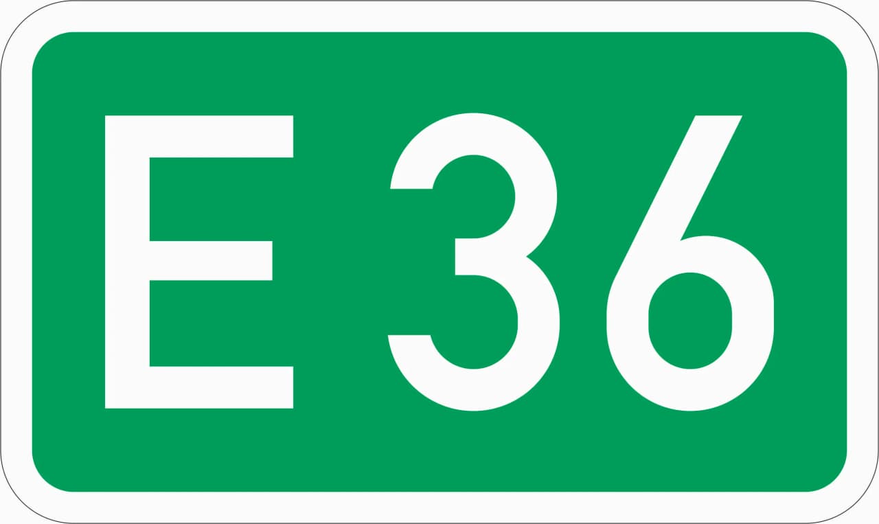 410 - Europastraßen Verkehrsschild
