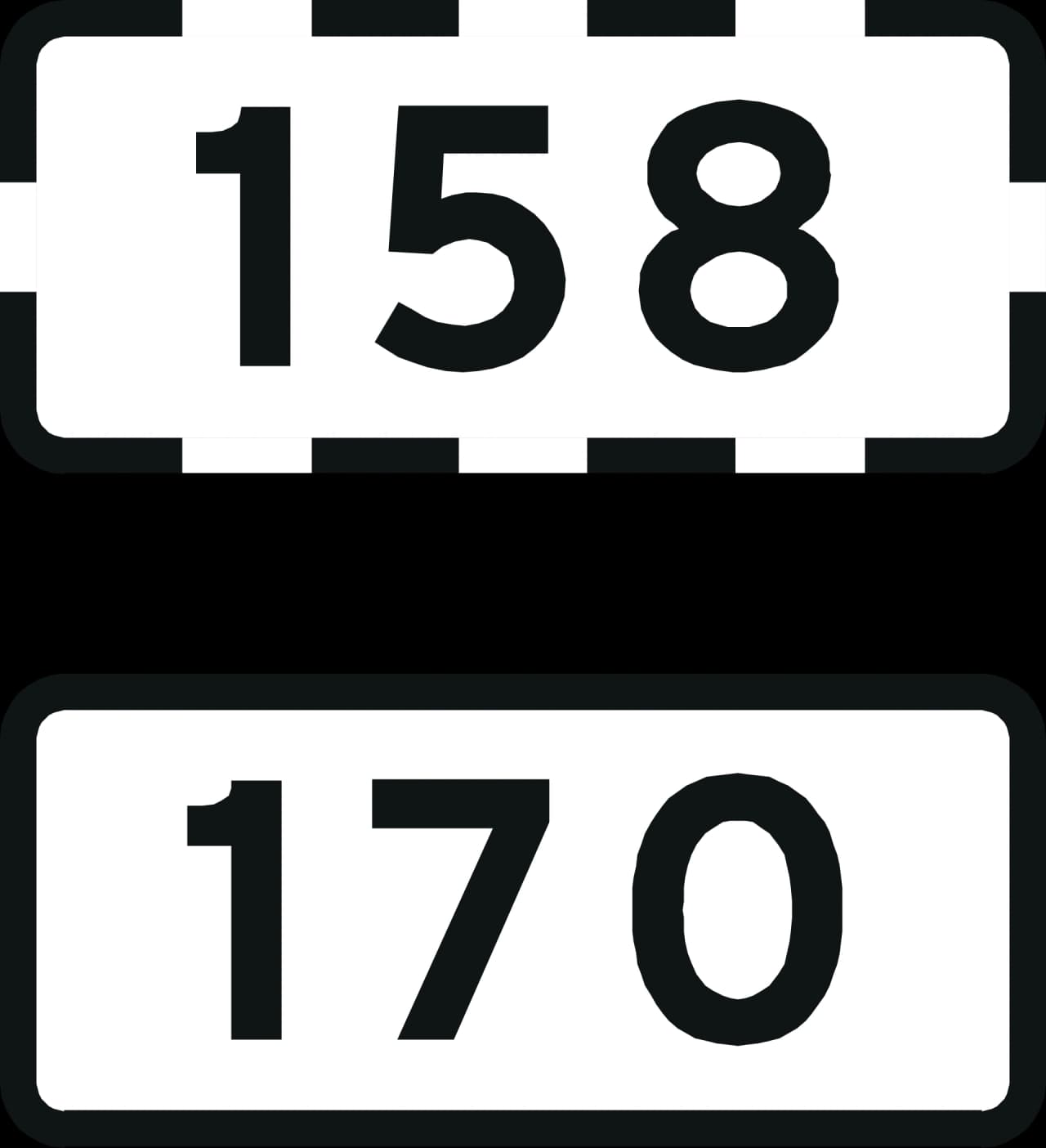 L43 - Secondary route road sign