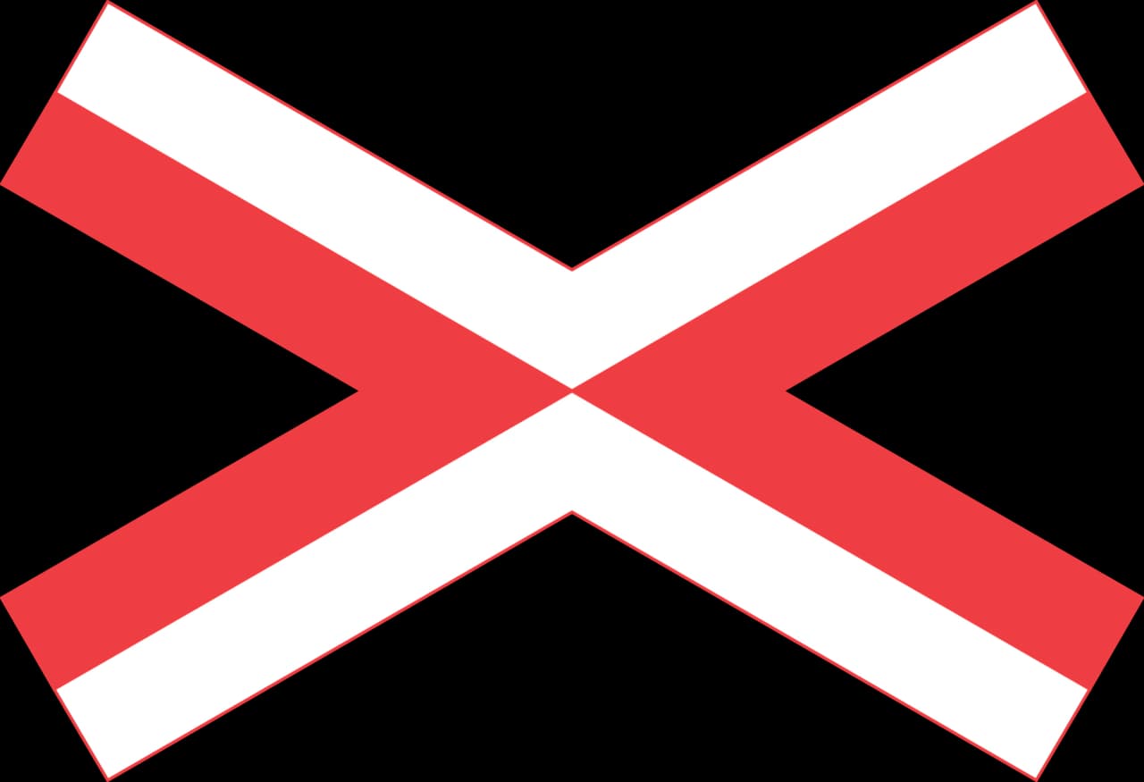 A74.1 - Single track level crossing road sign
