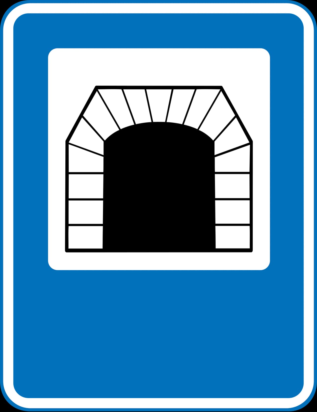 E35 - Tunnel road sign
